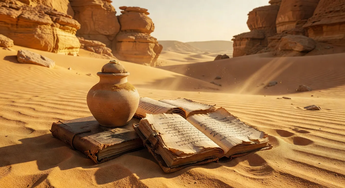 Nag Hammadi codices — ancient papyrus manuscripts found in Egyptian desert