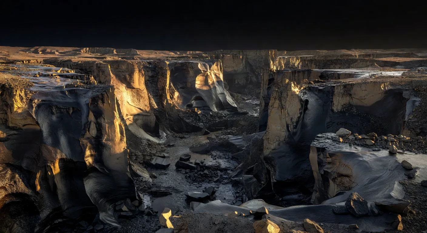 The Channeled Scablands of eastern Washington — massive basalt canyons carved by catastrophic megafloods