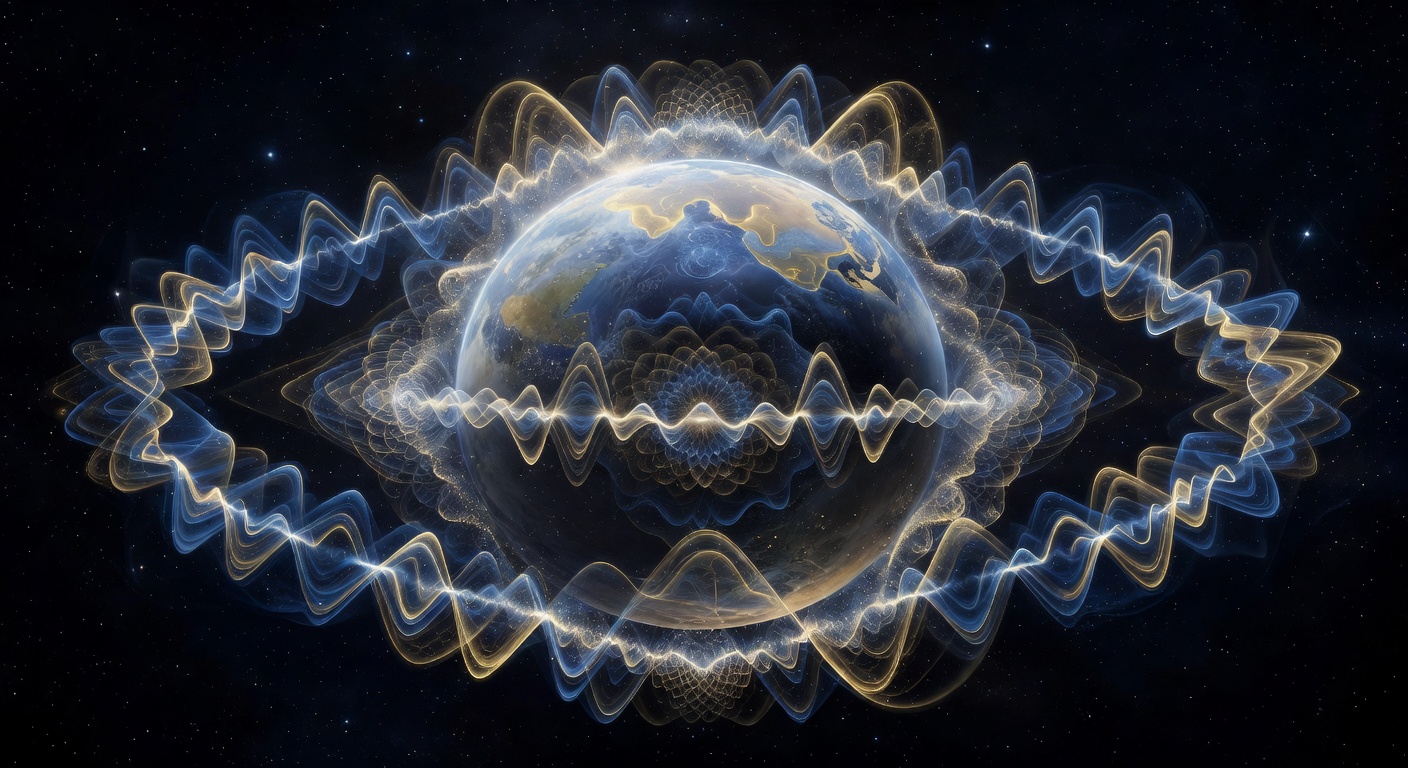 Schumann resonance frequency visualization